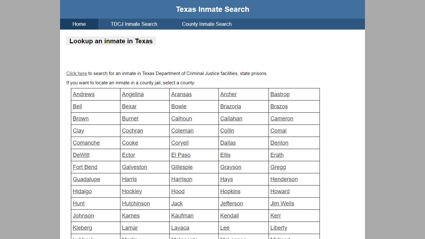 Coryell County Jail Inmate Search